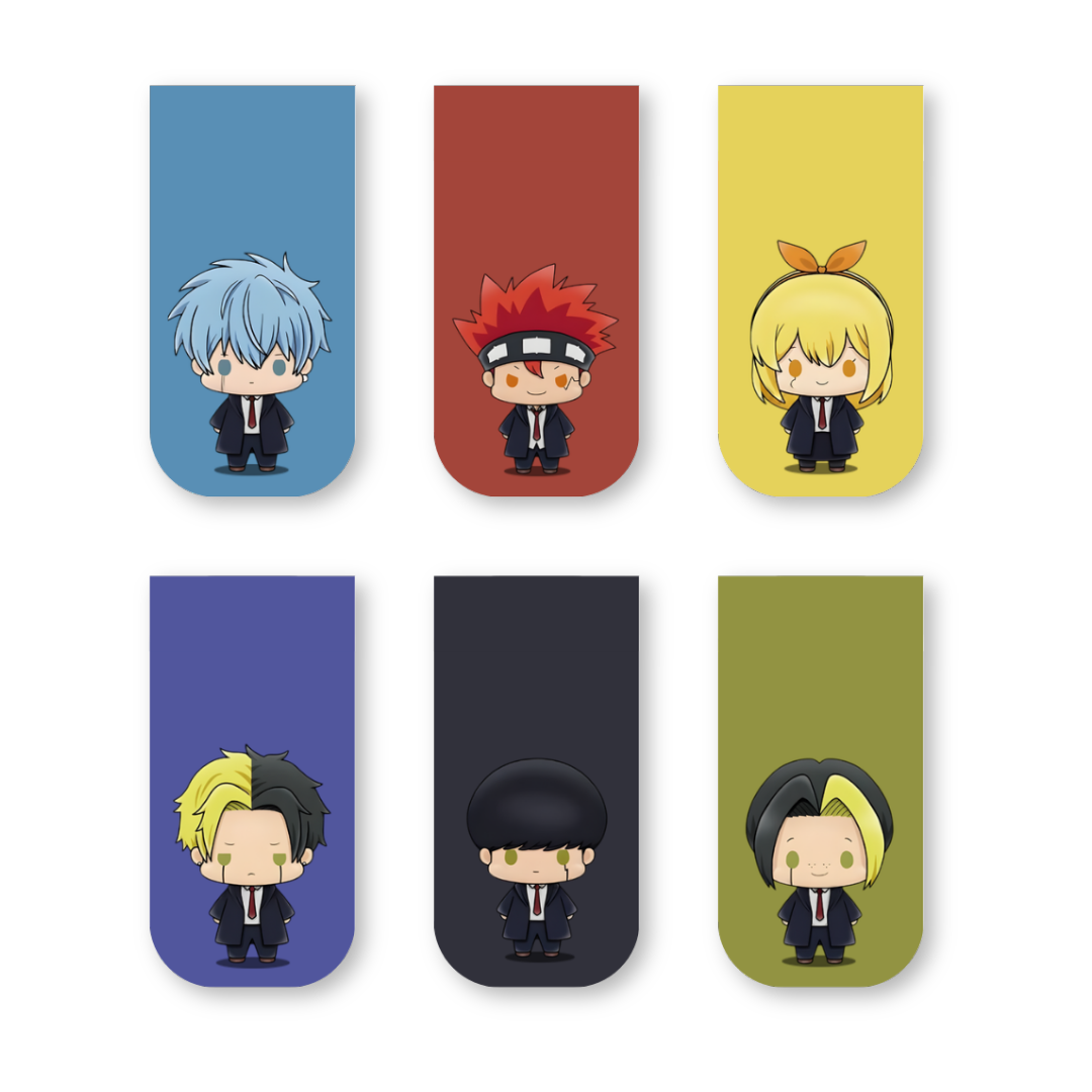 Mashle: Magic and Muscles Magnetic Bookmarks – Set of 6