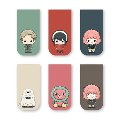 Spy x Family Magnetic Bookmarks – Set of 6