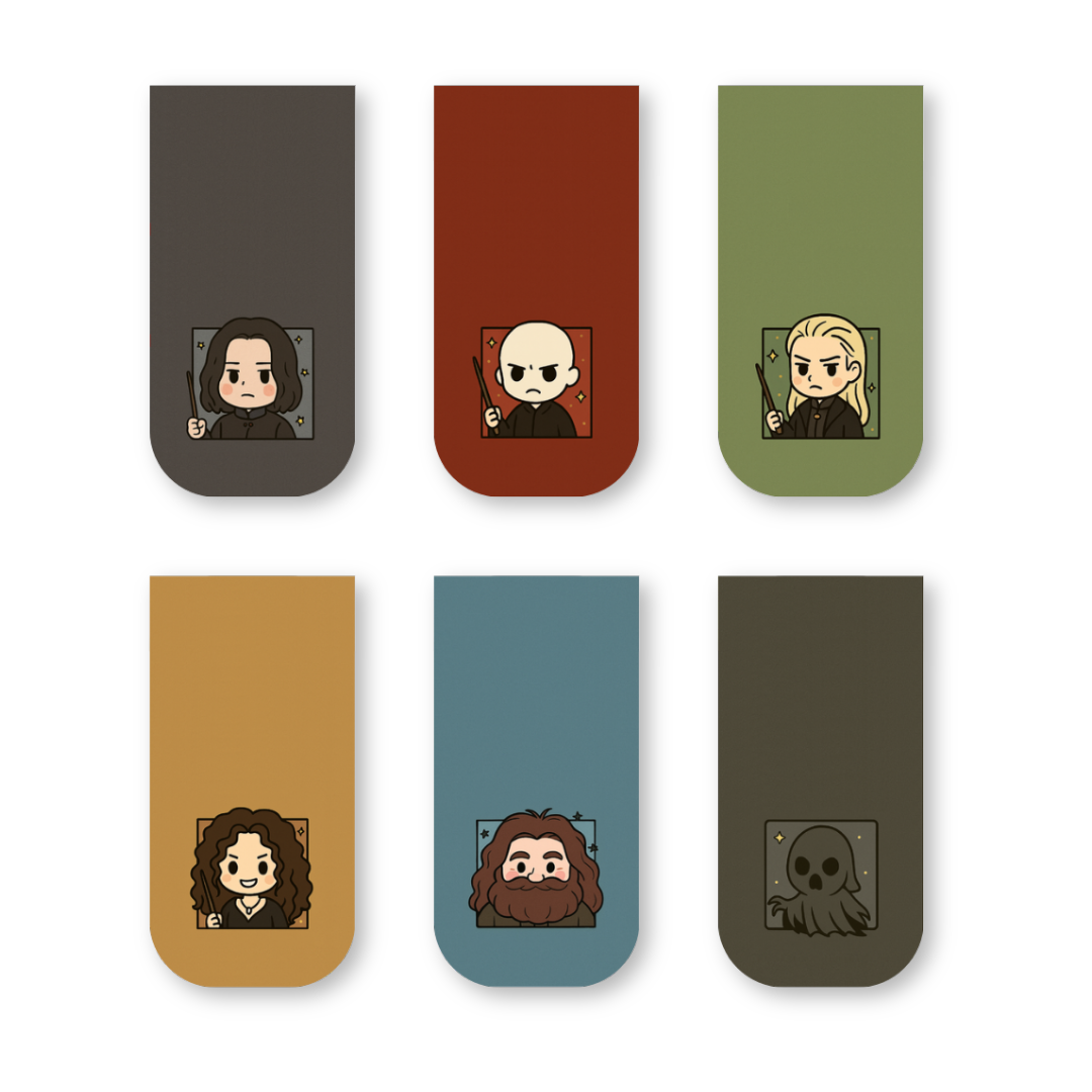 Harry Potter Villains Magnetic Bookmarks – Set of 6
