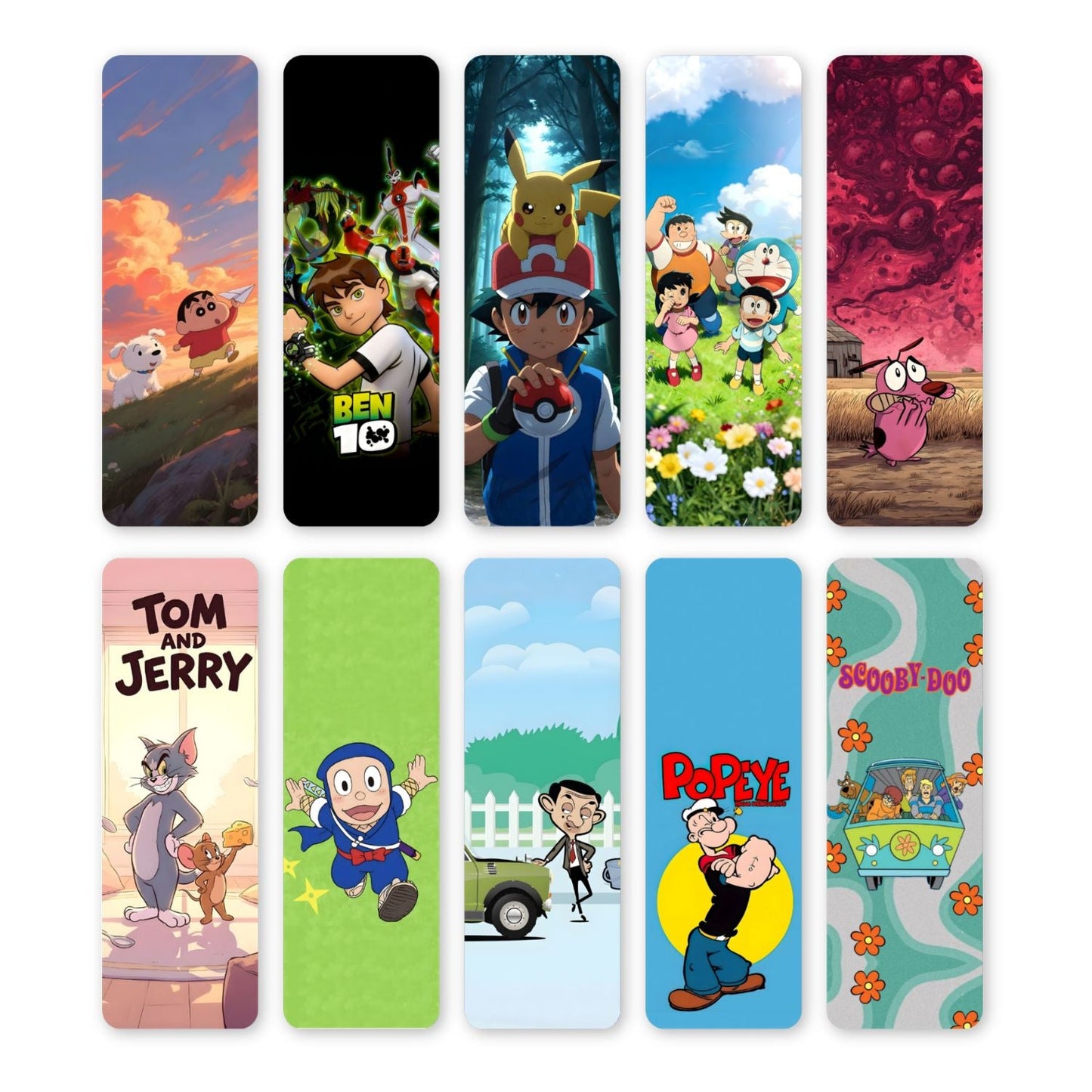 Childhood Cartoons Bookmarks – Set of 10
