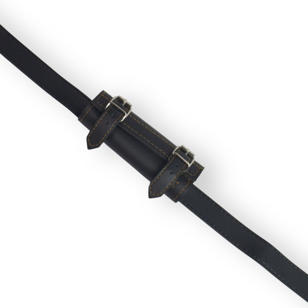 Katana Sword Holder Belt with Single Holster (Black / White) - Sword Holder Belt