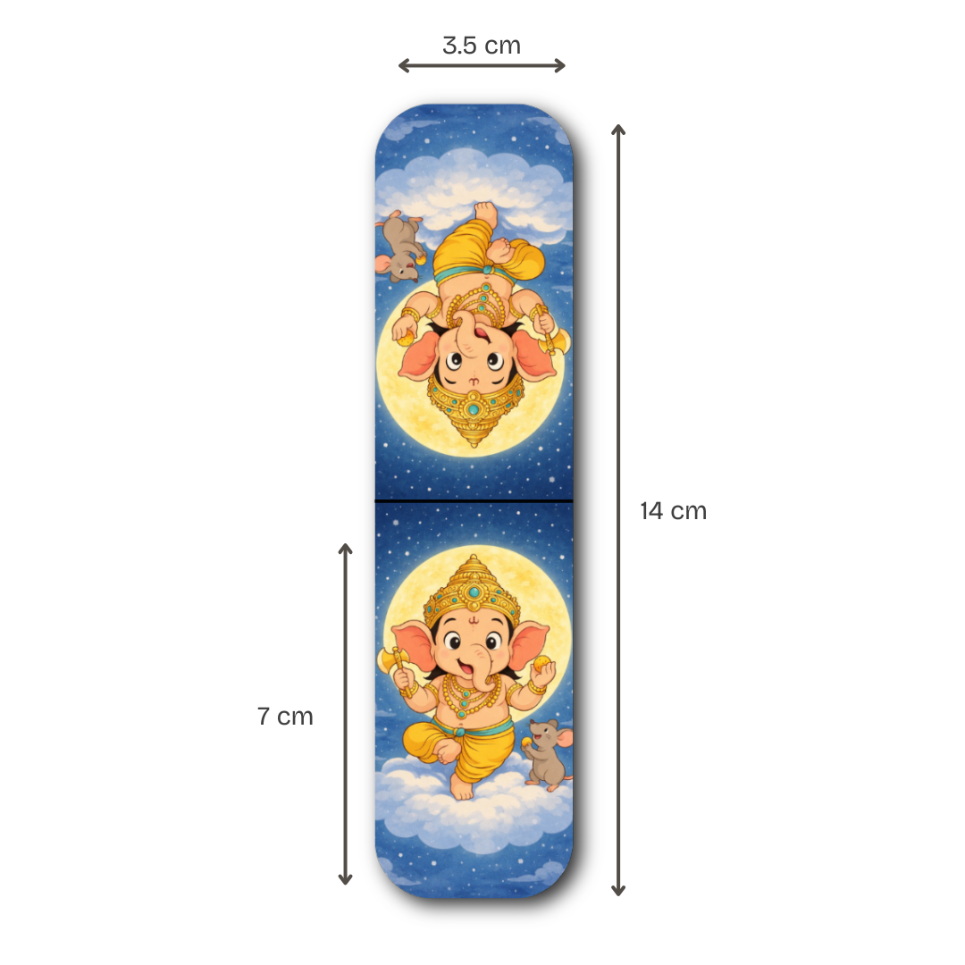 Divine Sanatani Gods Magnetic Bookmark Set – Cute Hindu Deities – Set of 6