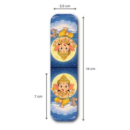 Divine Sanatani Gods Magnetic Bookmark Set – Cute Hindu Deities – Set of 6