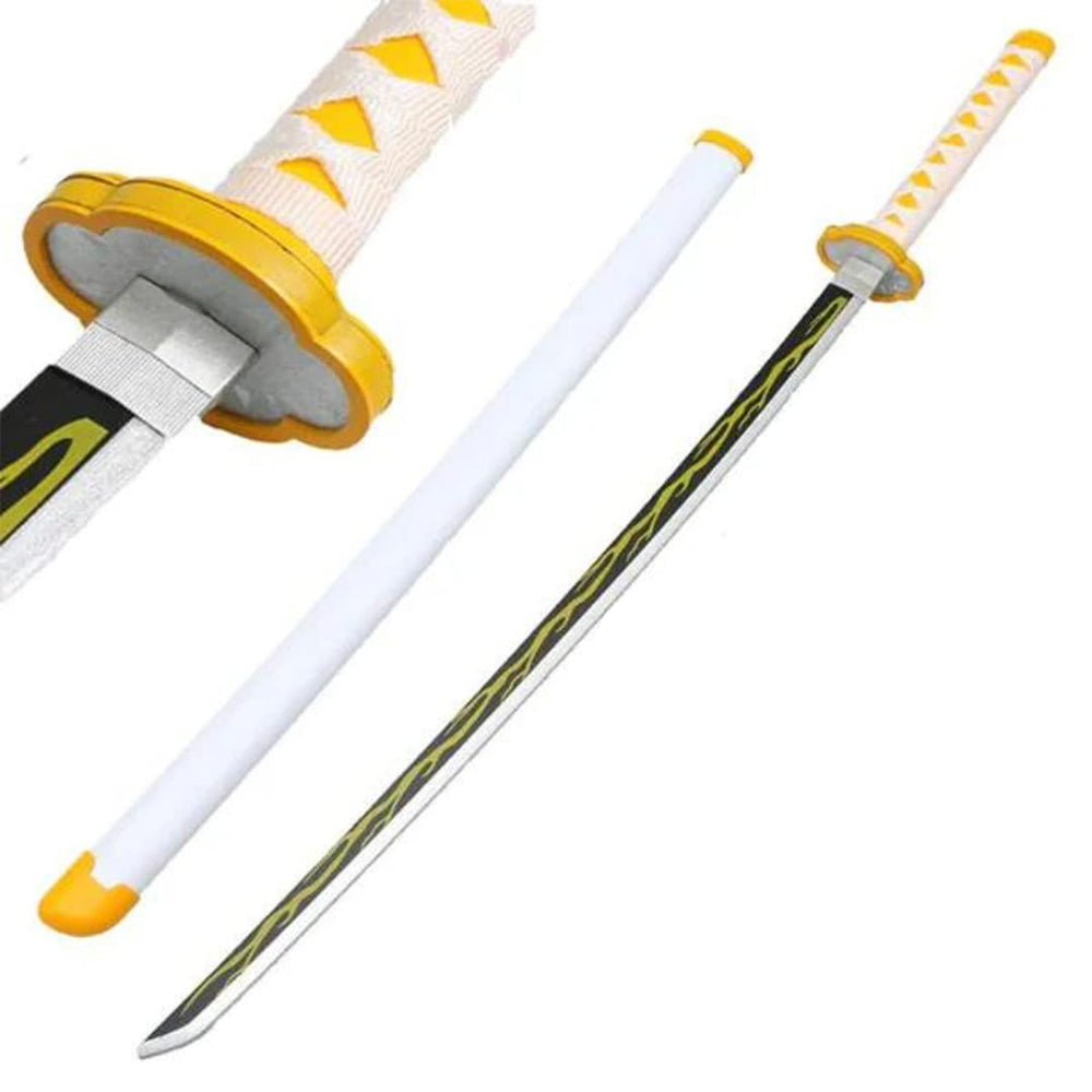 Zenitsu Agatsuma Nichirin LED Katana – Demon Slayer Anime Cosplay Sword 104cm