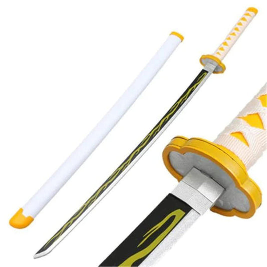 Zenitsu Agatsuma Nichirin LED Katana – Demon Slayer Anime Cosplay Sword 104cm