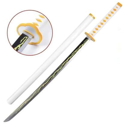 Zenitsu Agatsuma Nichirin LED Katana – Demon Slayer Anime Cosplay Sword 104cm
