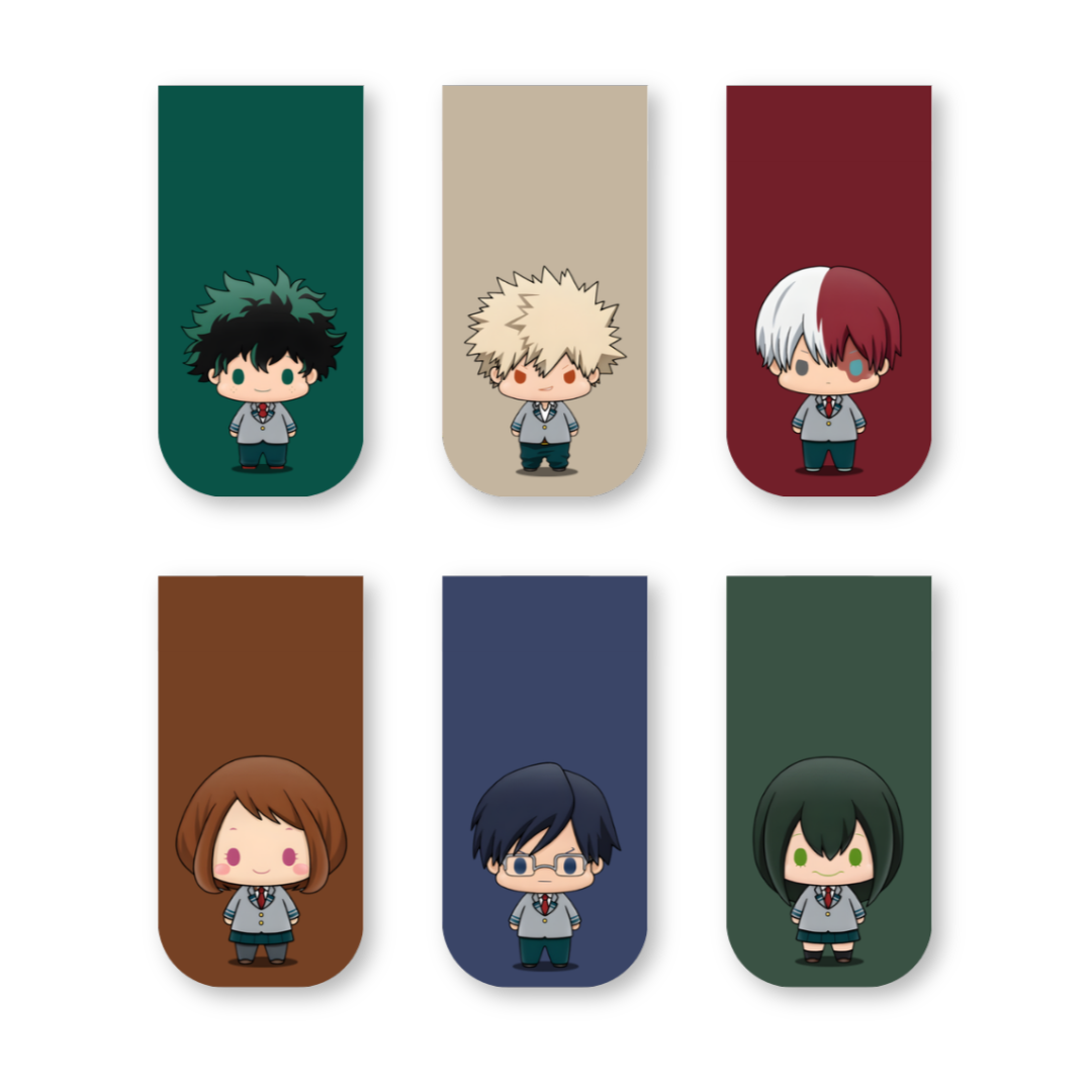 My Hero Academia Magnetic Bookmarks – Set of 6