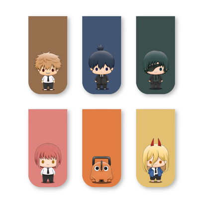 Chainsaw Man Magnetic Bookmarks – Set of 6