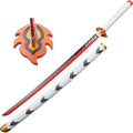 Kyojuro Rengoku Katana – Demon Slayer Flame Nichirin Sword 104cm White Scabbard Version