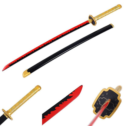 Yoriichi Tsugikuni Wooden Katana – Demon Slayer Sun Breathing Sword 104cm
