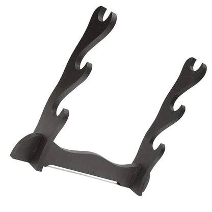 Triple Wooden Katana Display Stand – Sword Holder Rack for Swords