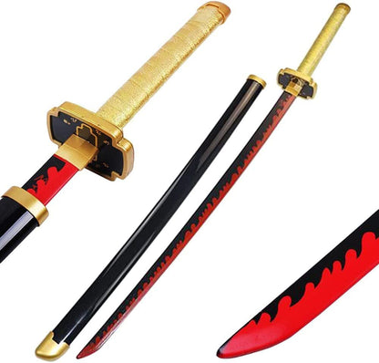 Yoriichi Tsugikuni Wooden Katana – Demon Slayer Sun Breathing Sword 104cm