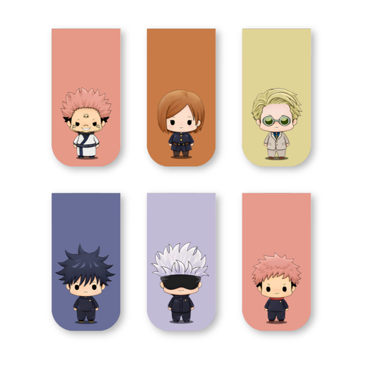 Jujutsu Kaisen Magnetic Bookmarks – Set of 6