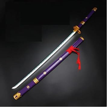 Roronoa Zoro Enma LED Katana (Purple/Black) – One Piece Anime Cosplay Sword 104cm