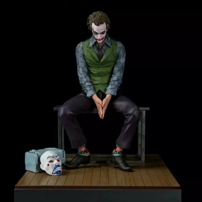 DC Joker Seated Collector Figure with Mask | Trade Supply