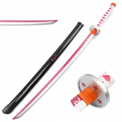 Kanao Tsuyuri Pink Nichirin LED Katana – 104 cm Demon Slayer Anime Sword Replica