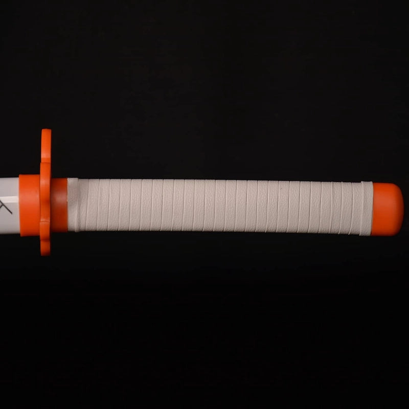 Kyojuro Rengoku Katana – Demon Slayer Flame Nichirin Sword 104cm White Scabbard Version
