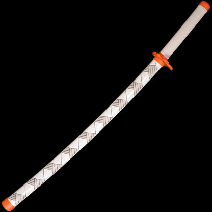 Kyojuro Rengoku Katana – Demon Slayer Flame Nichirin Sword 104cm White Scabbard Version