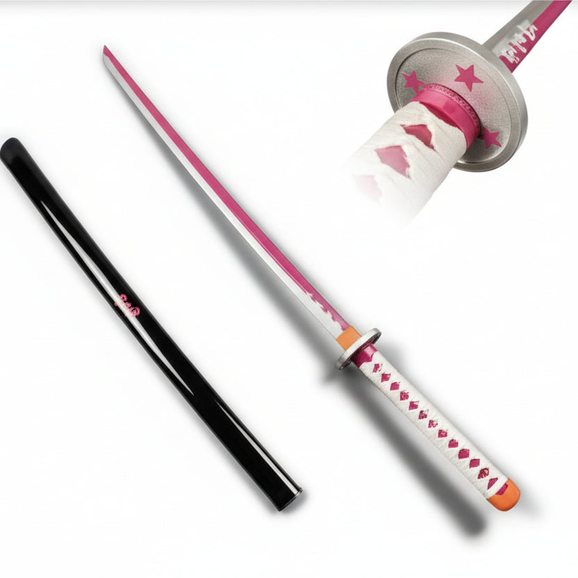 Kanao Tsuyuri Pink Nichirin LED Katana – 104 cm Demon Slayer Anime Sword Replica