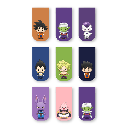 Dragon Ball Z Magnetic Bookmarks – Set of 9