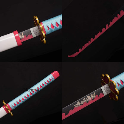 Mitsuri Kanroji Katana – Demon Slayer Pink Nichirin Cosplay Sword 104cm