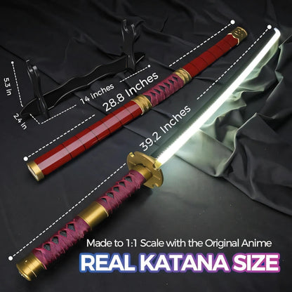 Roronoa Zoro Sandai Kitetsu LED Katana – One Piece Light Up Cosplay Sword 104cm