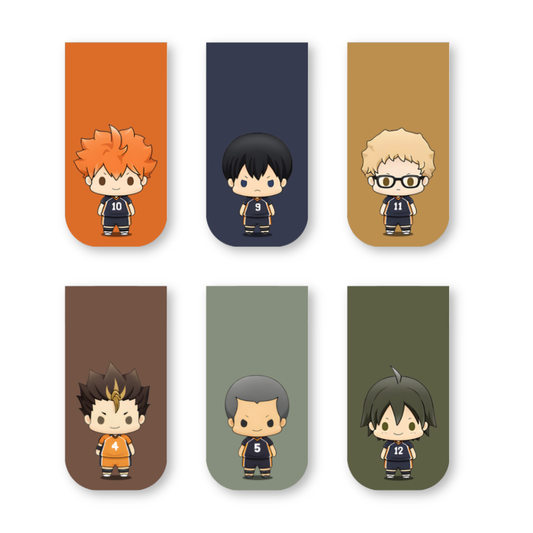 Haikyuu!! Magnetic Bookmarks – Set of 6