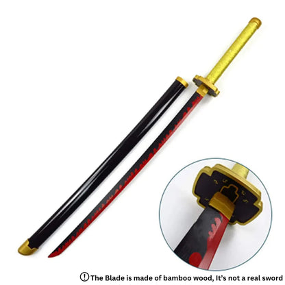 Yoriichi Tsugikuni Wooden Katana – Demon Slayer Sun Breathing Sword 104cm