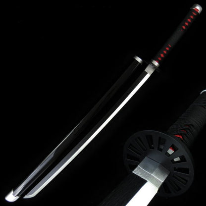 Tanjiro Kamado – Demon Slayer Black Nichirin – LED Katana Replica (104 cm)