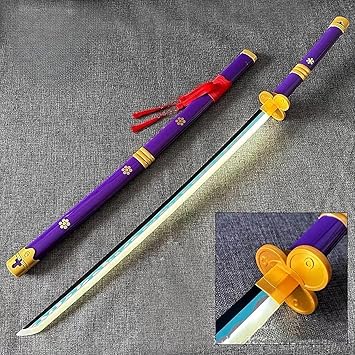 Roronoa Zoro Enma LED Katana (Purple/Black) – One Piece Anime Cosplay Sword 104cm