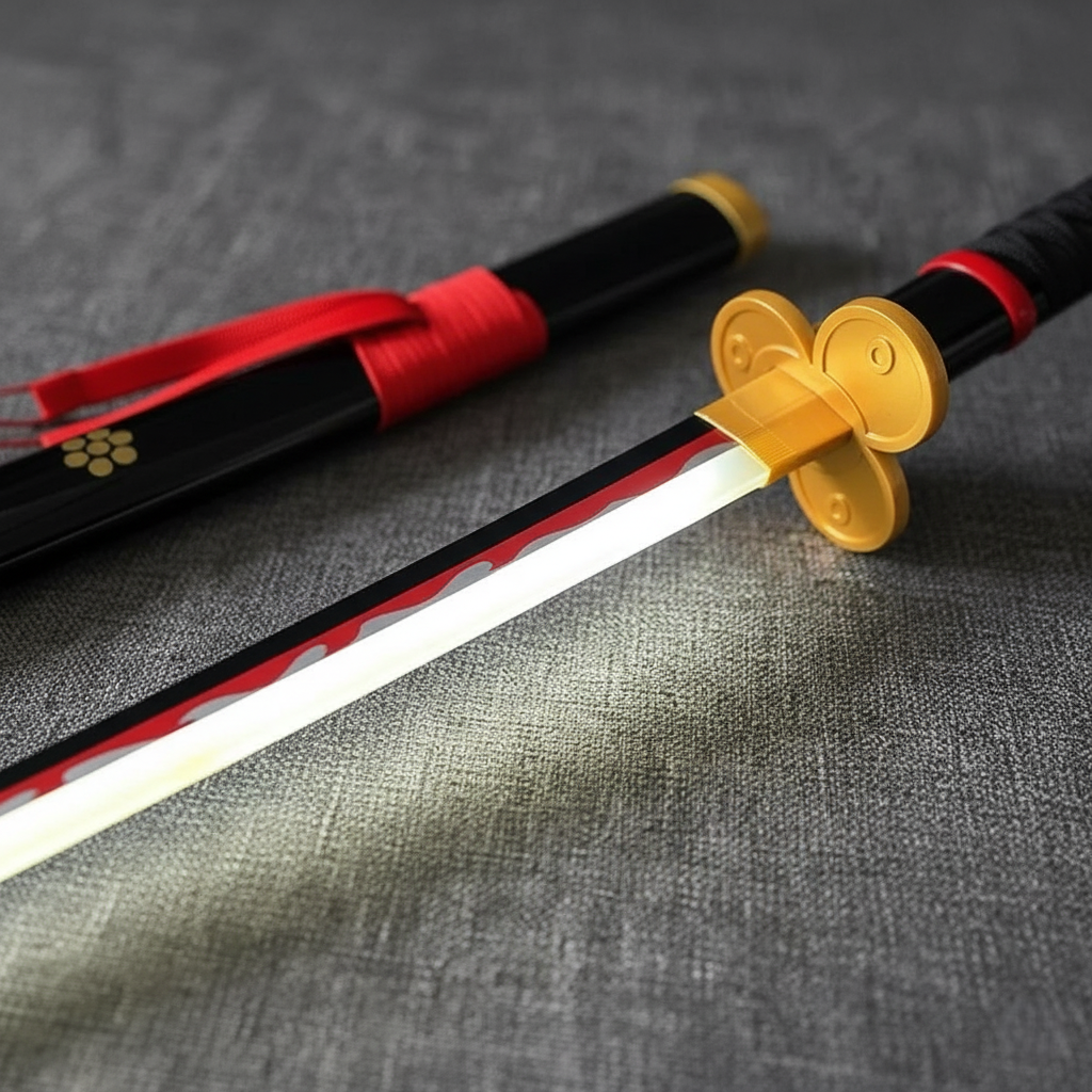 Roronoa Zoro Enma LED Katana (Purple/Black) – One Piece Anime Cosplay Sword 104cm