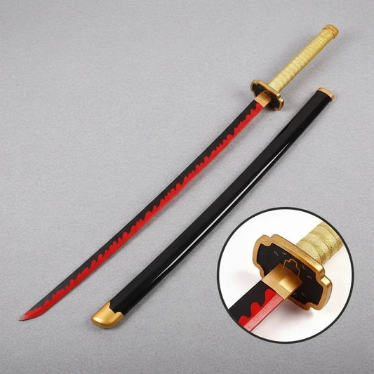 Yoriichi Tsugikuni Wooden Katana – Demon Slayer Sun Breathing Sword 104cm