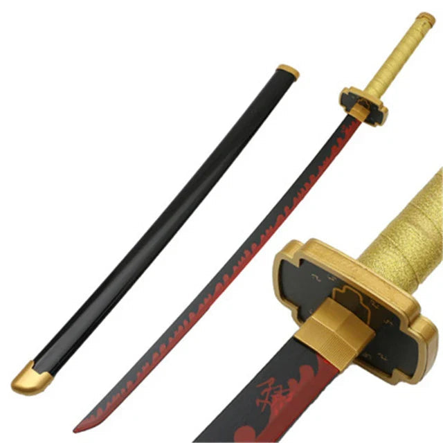 Yoriichi Tsugikuni Wooden Katana – Demon Slayer Sun Breathing Sword 104cm
