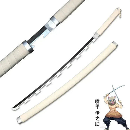 Inosuke Hashibira Katana – Demon Slayer Jagged Nichirin Cosplay Sword 104cm