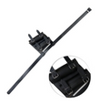 Black Katana Sword Holder Belt – Adjustable PU Leather Cosplay Waist Belt with Dual Holster