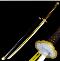 Kaigaku – Demon Slayer Thunder Nichirin – LED Katana Replica (104 cm)