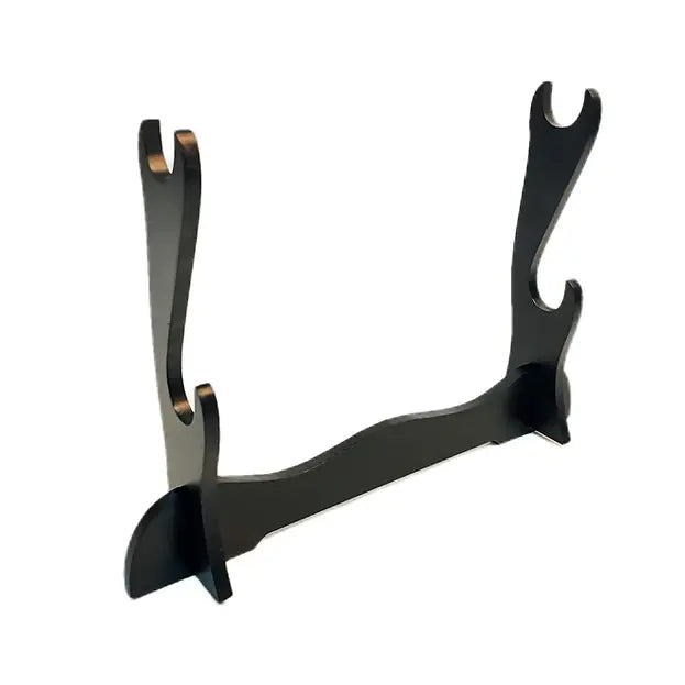 Double Wooden Katana Display Stand – Sword Holder Rack for Swords