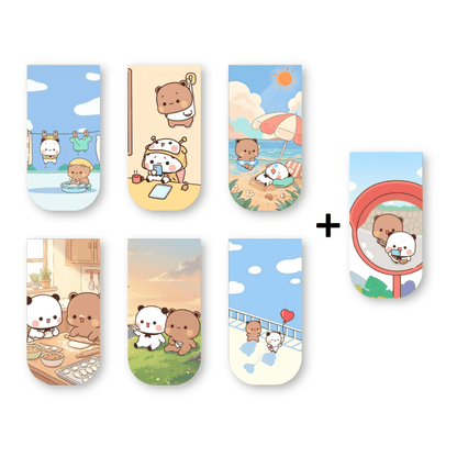 Bubu Dudu Magnetic Bookmarks – Set of 7