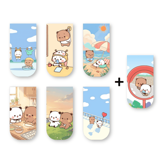 Bubu Dudu Magnetic Bookmarks – Set of 7