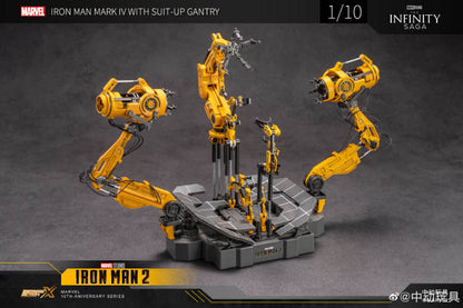 ZD Toys Iron Man Mark 4 with Suit-Up Gantry 1/10 Scale Collector Figure | Trade Supply