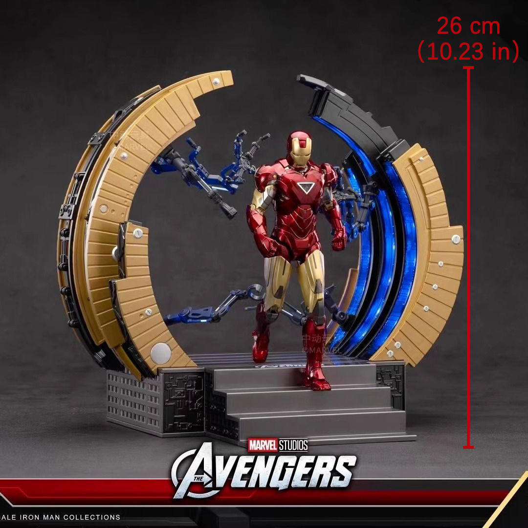 ZD Toys Iron Man Mark 6 with Suit-Up Gantry 1/10 Scale Collector Figure | Trade Supply