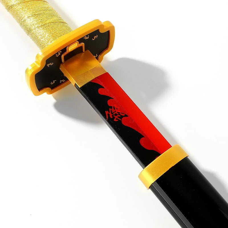 Yoriichi Tsugikuni LED Nichirin Katana – Demon Slayer Light Up Wooden Sword 104cm