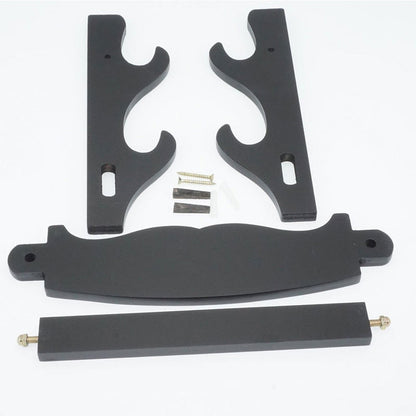 Wall Mount Katana Holder – Two Layer - flat-packed parts, cross bar, screws and wall plugs